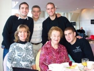 B: Stephen, Felix and Greg  F: Yvonne, Sylvia and Barry