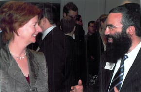 Prime MInister Julia Gillard with Rabbi Dov Slavin