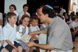 kids with teacher