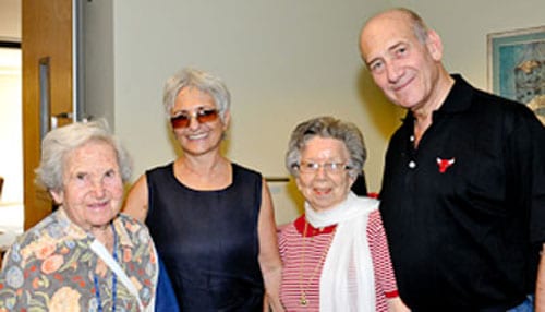 olmert Este Maget, Aliza Olmert, Helen Mencel, Ehud Olmert pic: Henry Benjamin