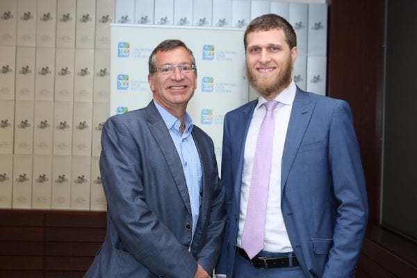 David Schlessinger and Rabbi Chaim Koncepolski