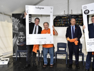 PHOTO – 2018 HARMONY WALK – in the frame The Hon Ray Williams, Ernie Friedlander OAM, Todd Greenberg, Federal Minister Citizenship & Multiculturalism- the Hon Alan Tudge-1
