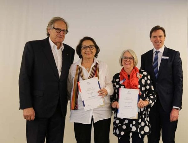 IMG_6195_David Freeman AM, Myrna Kaplan, Karen Whitton, Robert Orie