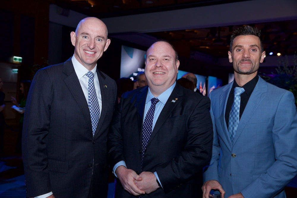 The Hon Stuart Robert MP, Yair Miller OAM, Gabriel Jacob