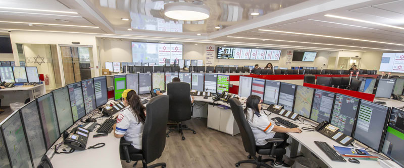 המוקד הלאומי של מגן דוד אדום – צילום דוברו _ ___