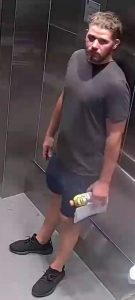 Man in elevator at St George Hospital 