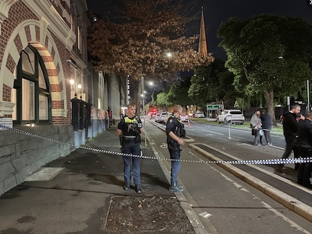 East Melbourne Synagogue after the arson attack