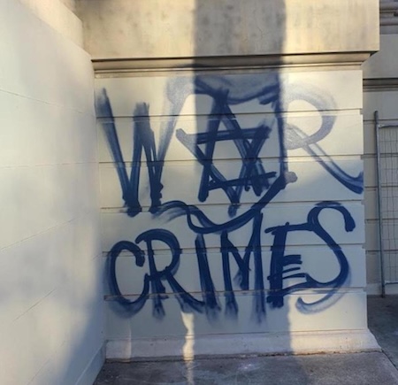 Melbourne Hebrew congregation grafitti