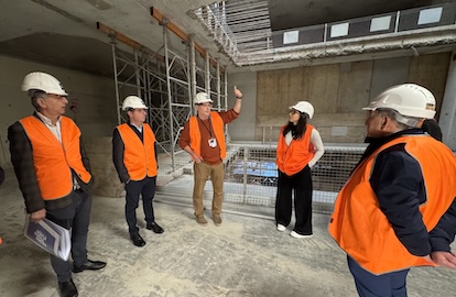 Sydney Jewish Museum staff take a peek behind the scenes of the building work in progress
