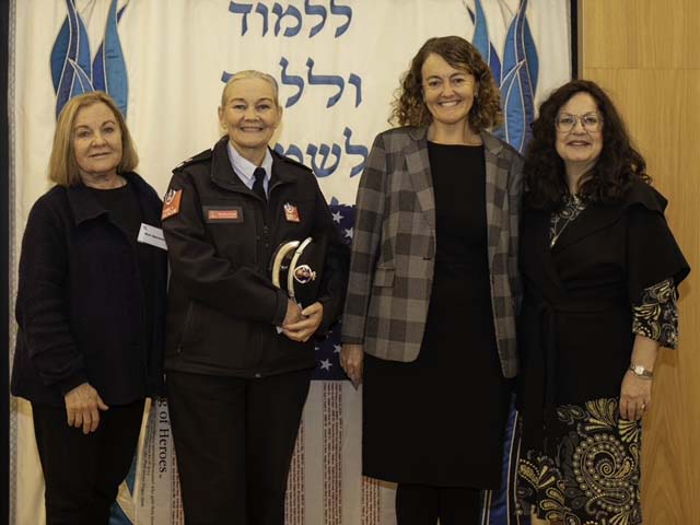 L to R Deputy Mayor Waverley Council Keri Spooner, NSW Fire and Rescue Acting Superintendent Belinda Hooker, General Manager Waverley Council Emily Scott, & OBK Co Founder Laya Slavin