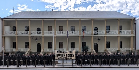 Neo-Nazi rally outside NSW Parliament House (The Noticer)