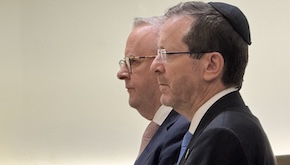 ‘You are family. You are not alone’: Herzog joined by Albanese at Chabad of Bondi