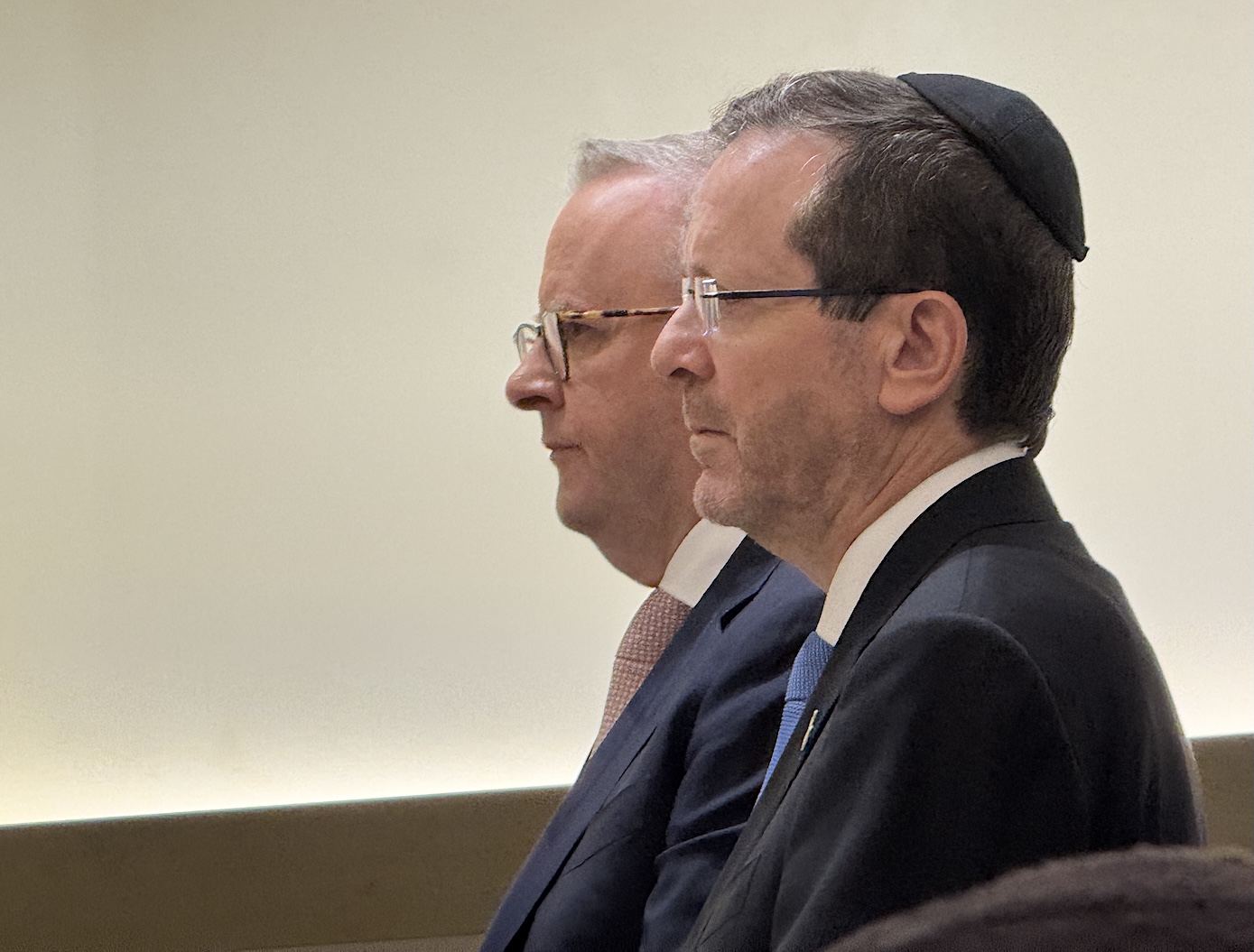‘You are family. You are not alone’: Herzog joined by Albanese at Chabad of...