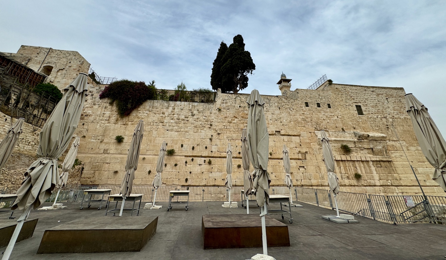 Egalitarian section of the Western Wall including Robinson's Arch