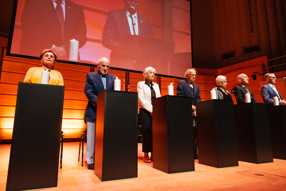 Candle Lighting ceremony at Yom Hashoah 2025