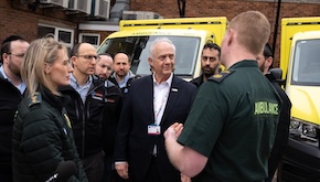 Three charged over arson attack on Jewish community ambulances in London