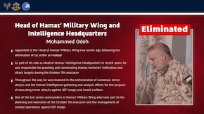 Israel kills Hamas military chief tied to October 7 attack