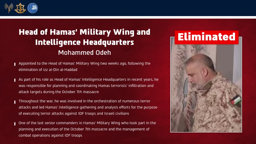 Israel kills Hamas military chief tied to October 7 attack