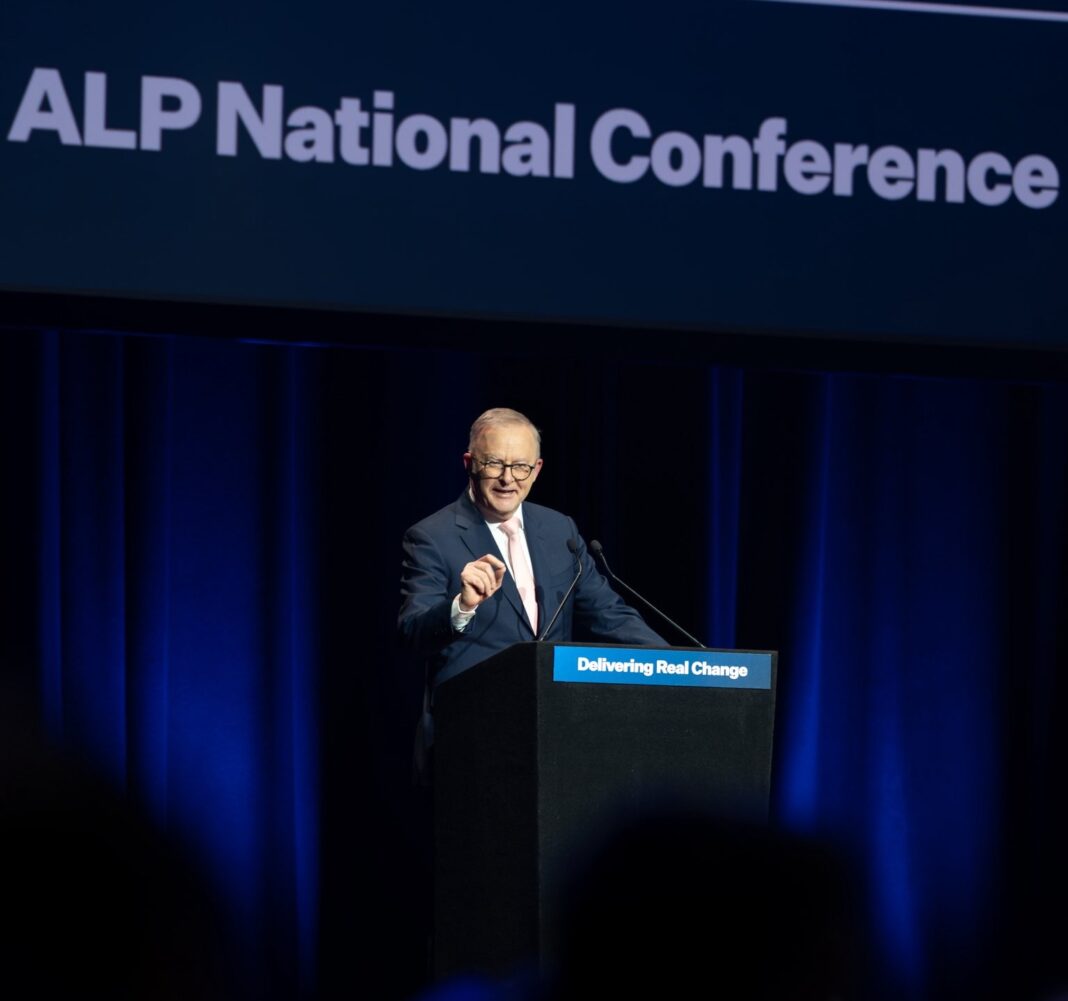 Anthony Albanese at Federal Labor Conference July 2026