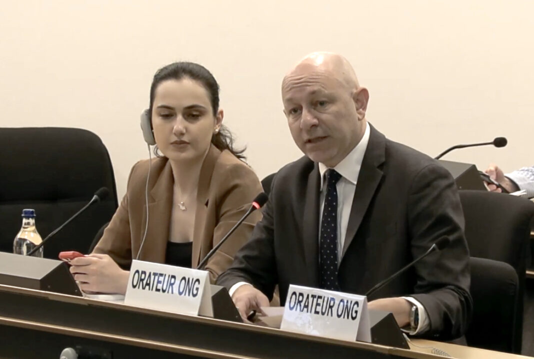 Bondi Beach survivor, Arsen Ostrosky addresses the UN Human Rights Council