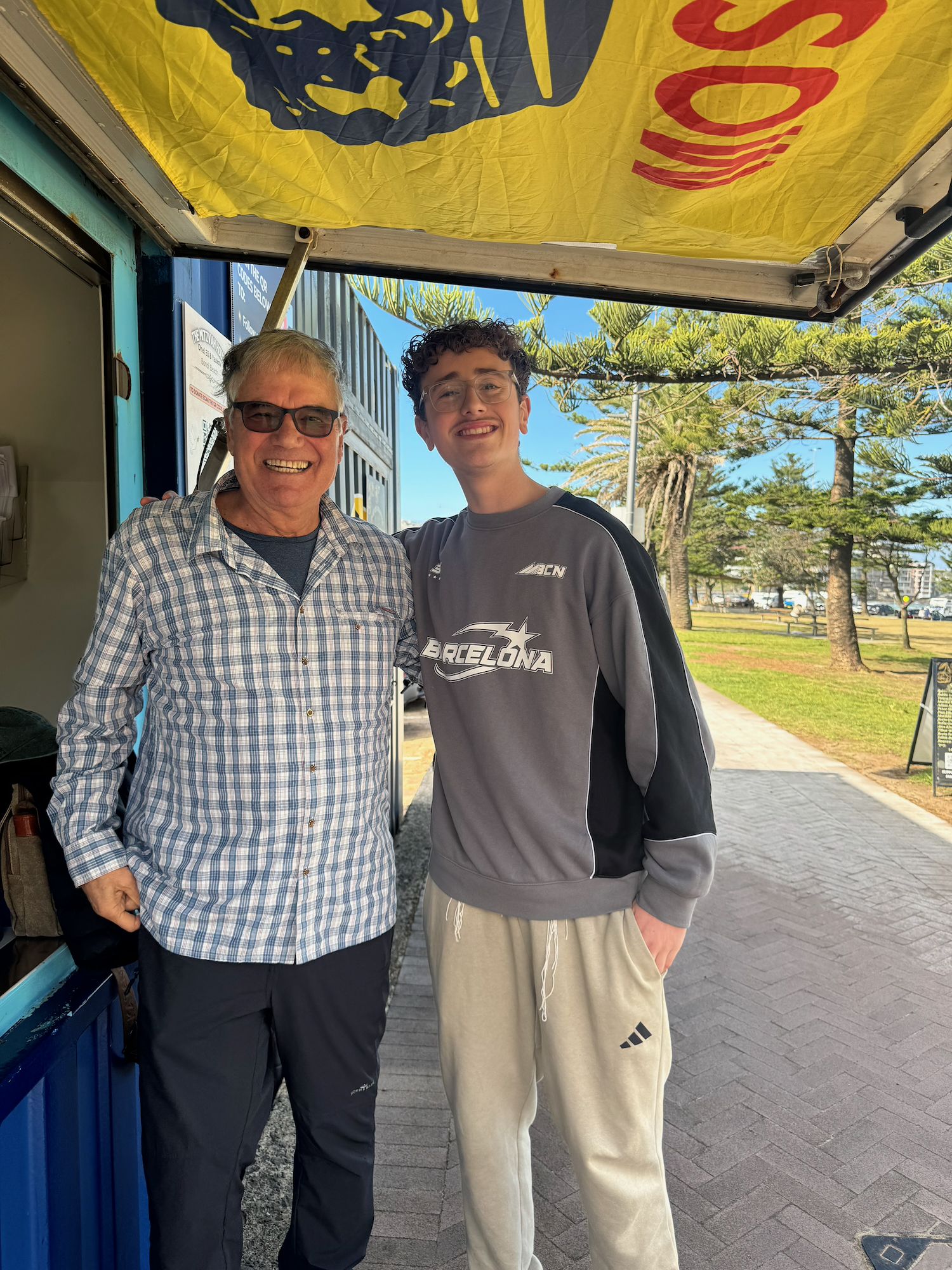 Rami Sherman with Avishai at Bondi