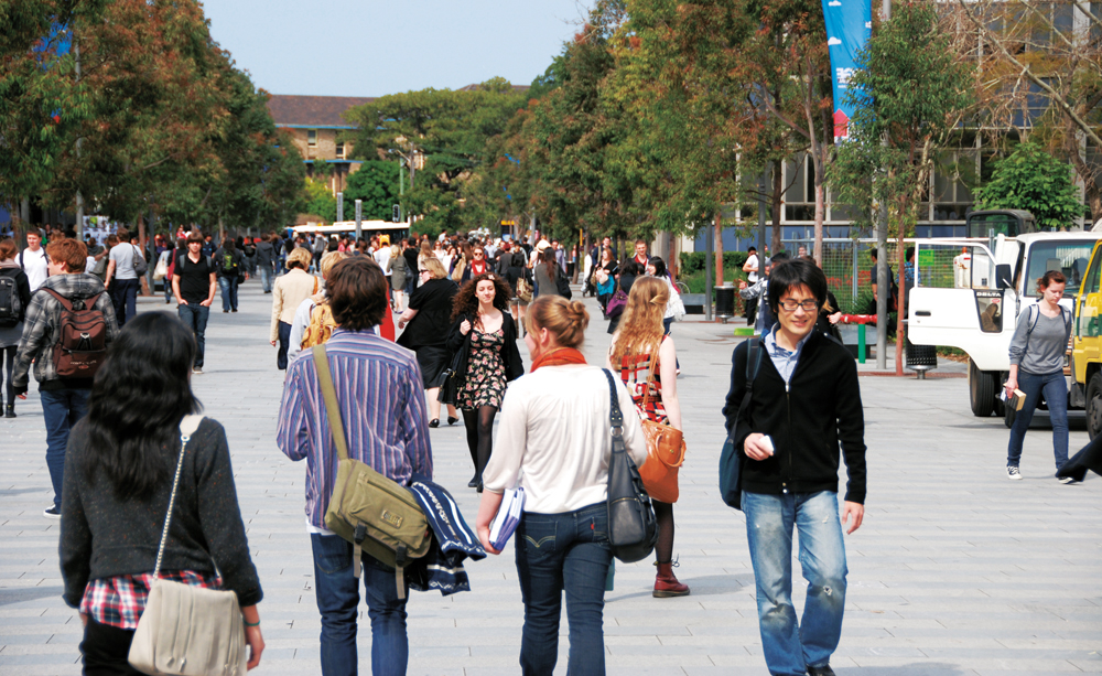Sydney University scene