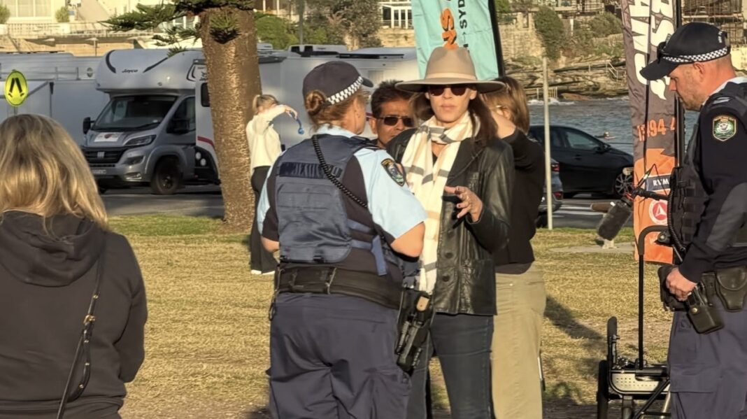 The woman who allegedly abused Ryvchin is interviewed by police