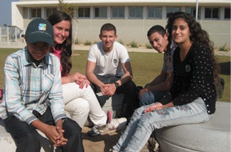 Daniel Epstein makes new friends Pic: Yoav Devir