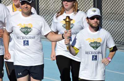 David carries the flame