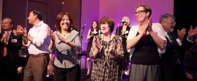 Enjoying the 2012 Passover dinner