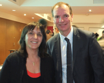 Dr Cathy Kezelman and MP David Southwick Photo: Toni Susskind