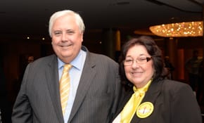 Clive Palmer and Marsha Foxman