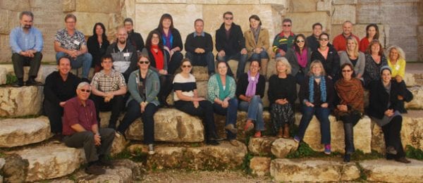 Australian educators visir the Valley of Communities at Yad Vashem, Jerusalem