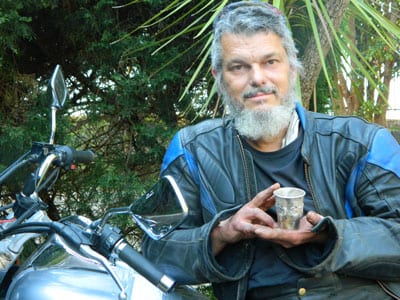 David Lake and jis Kiddush cup