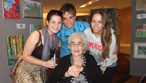 Lani-Jacobs,-Jeremy-Estrin,Susan-Kovendi-(Montefiore-resident),-Shylee-Binder