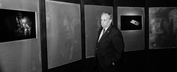 Ambassador Yosef Livne visits Shashows of Shoah Photo: Henry Benjamin