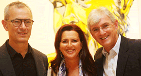 Dr Michael Brand, Judy Lowy and Steven Lowy