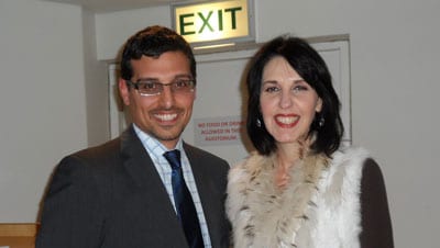 Manny Waks with "Dr Eve" sexologist Dr Marlene Wasserman