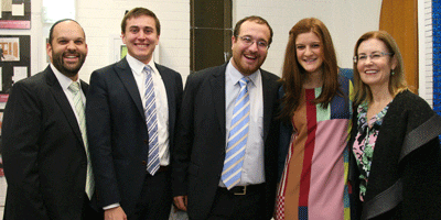 Michael goldberg, Jack Pincewski, Rabbi Shua Solomon, Michal Solomon and Gabrielle Upton
