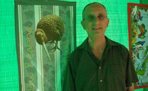 Michael Kuttner in his Sukka