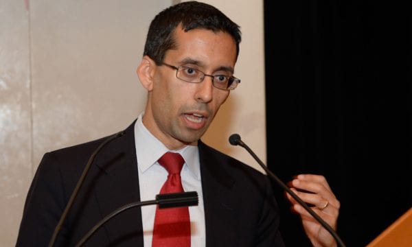 Michael SIngh makes a point photo: Henry Benjamin