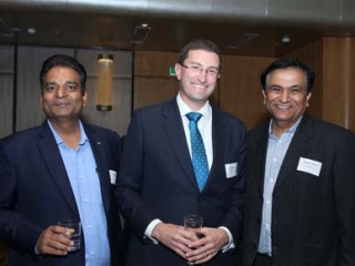 Parveen Gupta, Julian Leeser MP and Sanjeer Bhakri