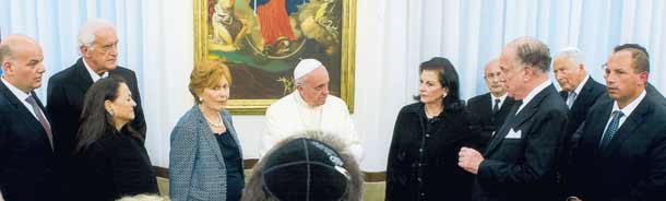 The Pope meets Jewish leaders