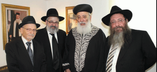 Rabbi David Rogut, Rabbi Ulman, Rabbi and Rabbi Moshe Gutnik