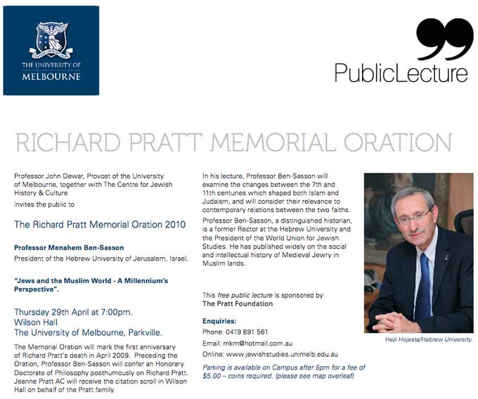 Rochard-Pratt-Lecture