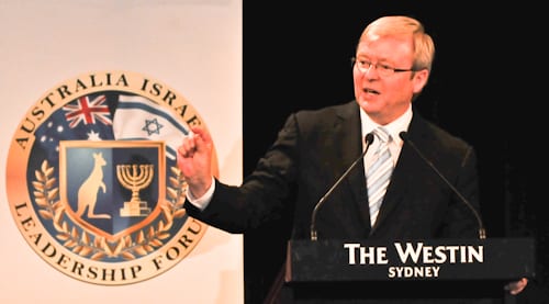 Rudd Prime Minister Rudd makes a point pic: Henry Benjamin