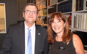 Israeli Ambassador Shmuel Ben-Shmuel with Aviva Wolff
