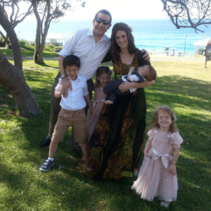 Dr Henri Sueke, his wife Dani and their children. Photo; Facebook