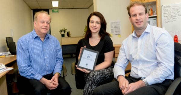 Tzedekah developers Jeffrey Tobias, Stacey Mano and Jeremy Tobias