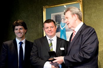 Minister Victor Dominello, Andrew Penfold and Premier Barry O'Farrell All Pix: Henry Benjamin
